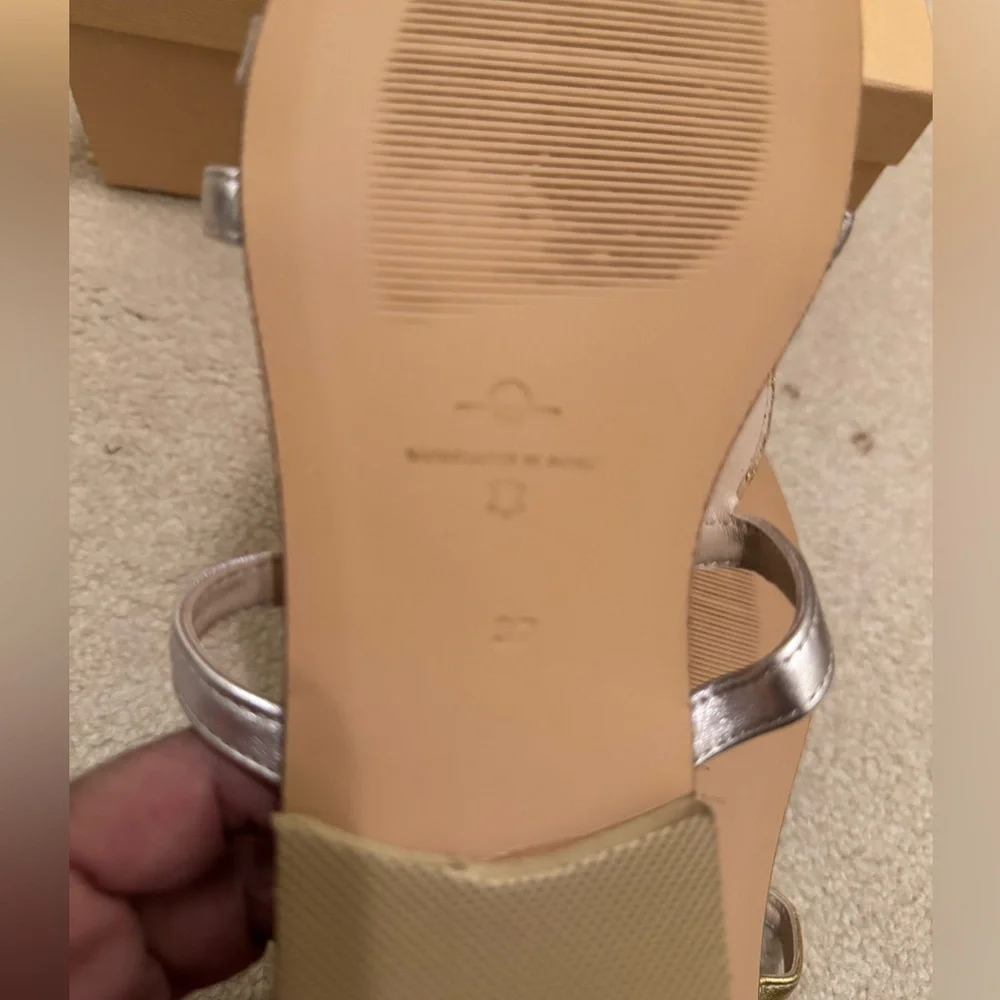 Chic Gold and Silver Sandals - Picture 7 of 8